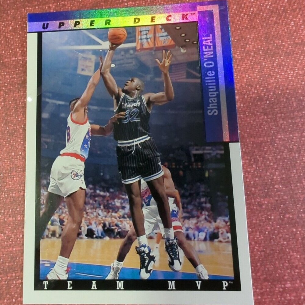 SHAQUILLE O'NEAL MAGIC 1993 UPPER DECK TEAM MVP INSERT NBA CARD